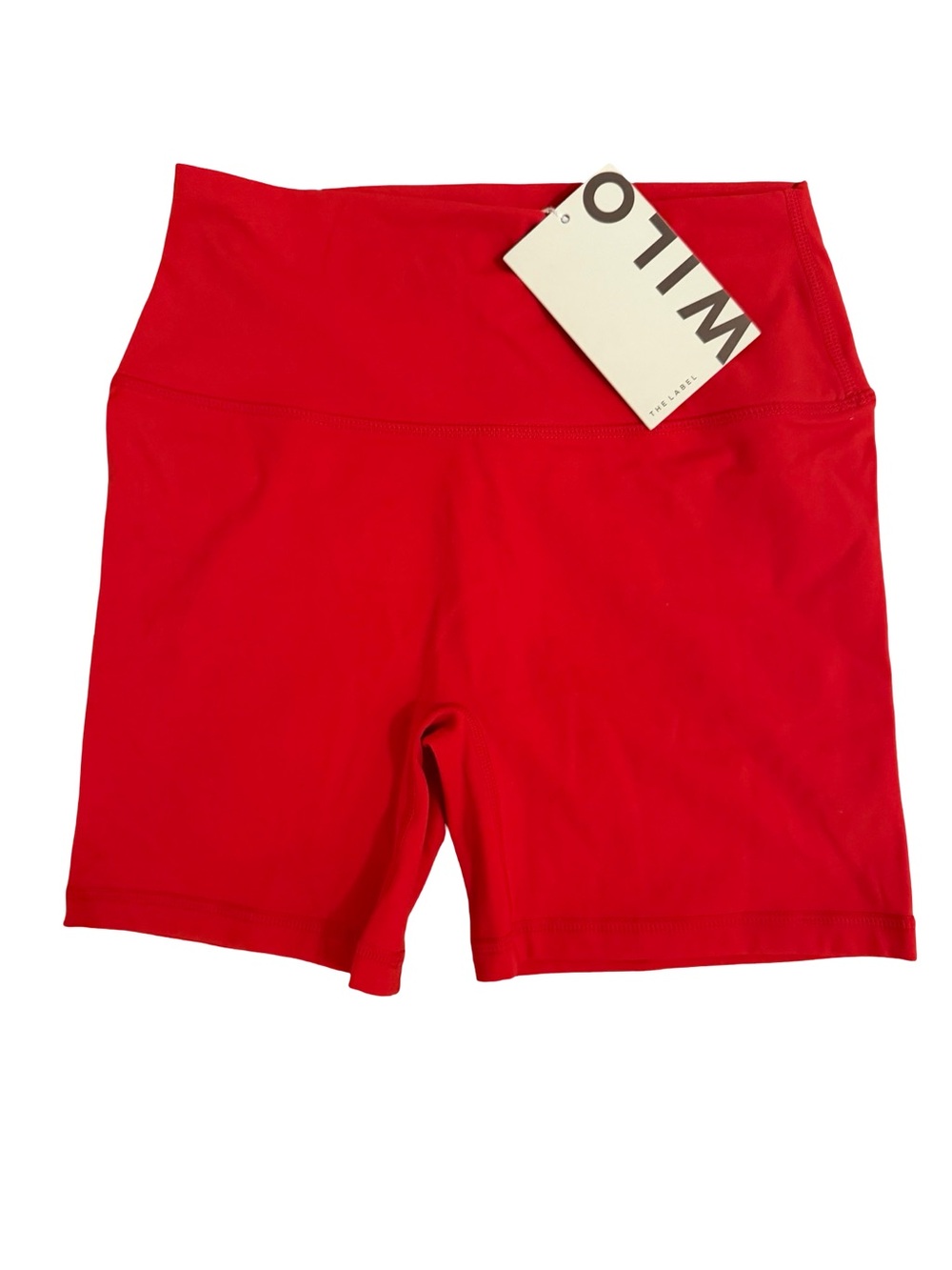 Wilo The Label Sport Oversized Graphic Tee & Biker Short Set Pink Red S NWT - Picture 6 of 8